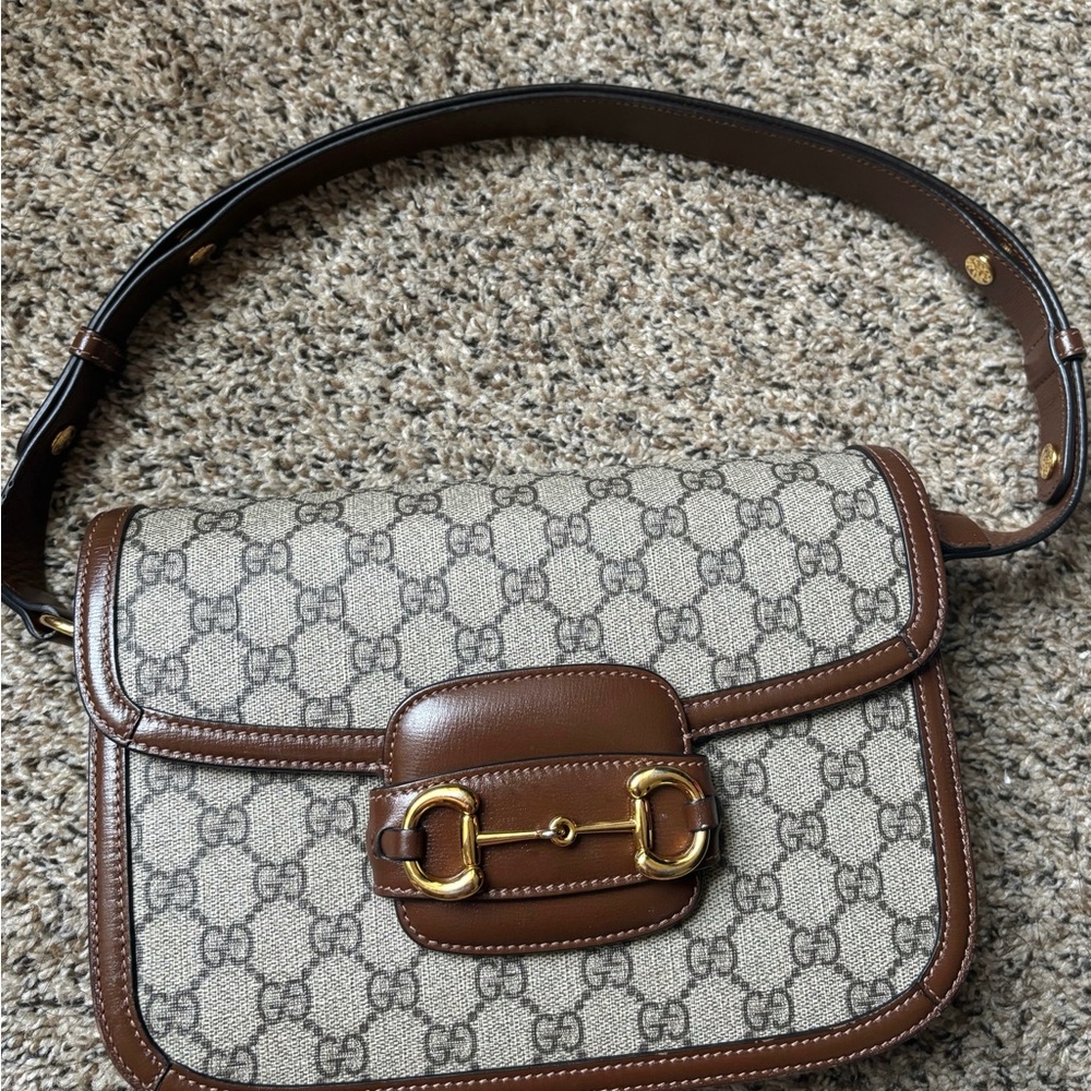 Gucci Brown and Cream Women's Bag